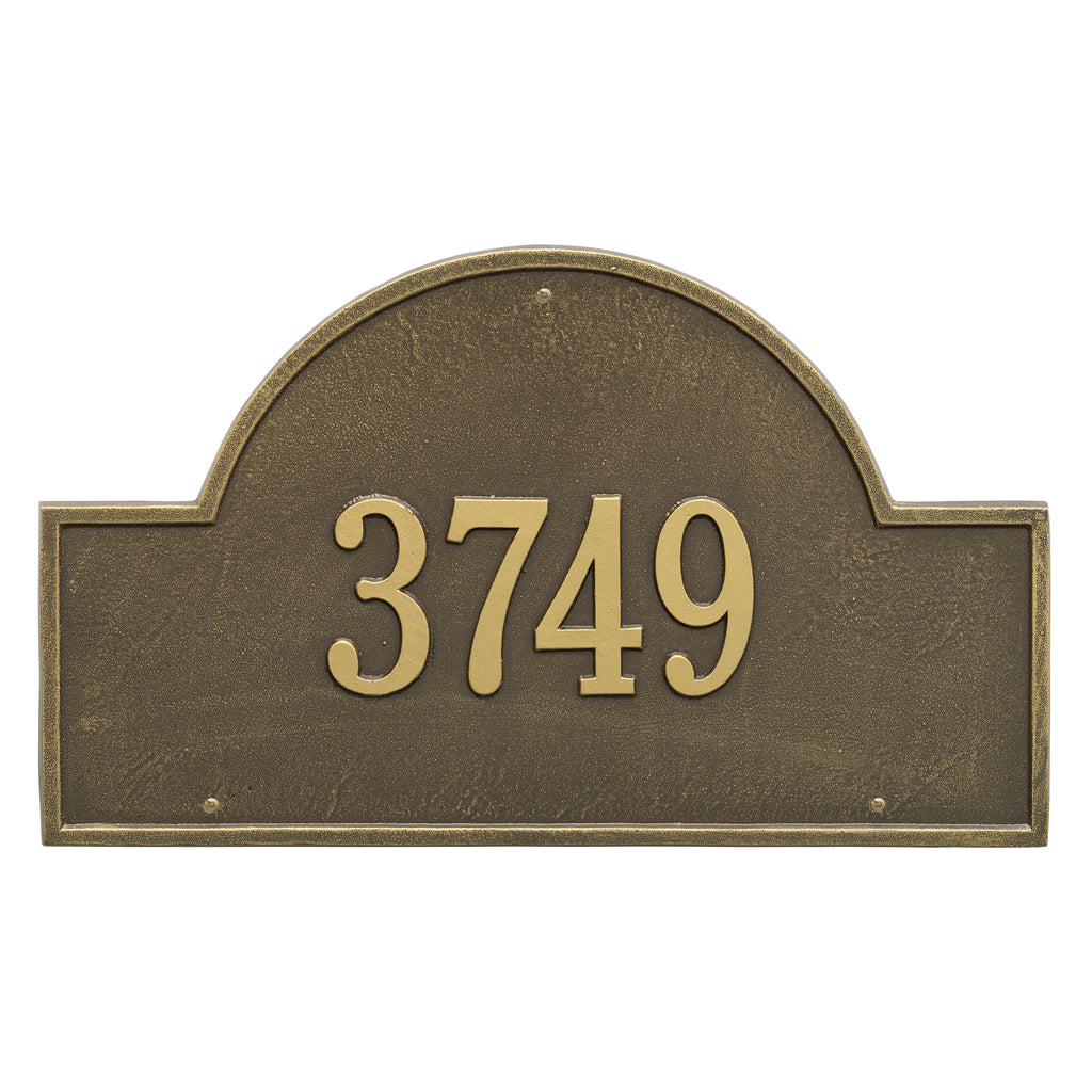 Arch Marker Wall Address Plaque (Estate Size)