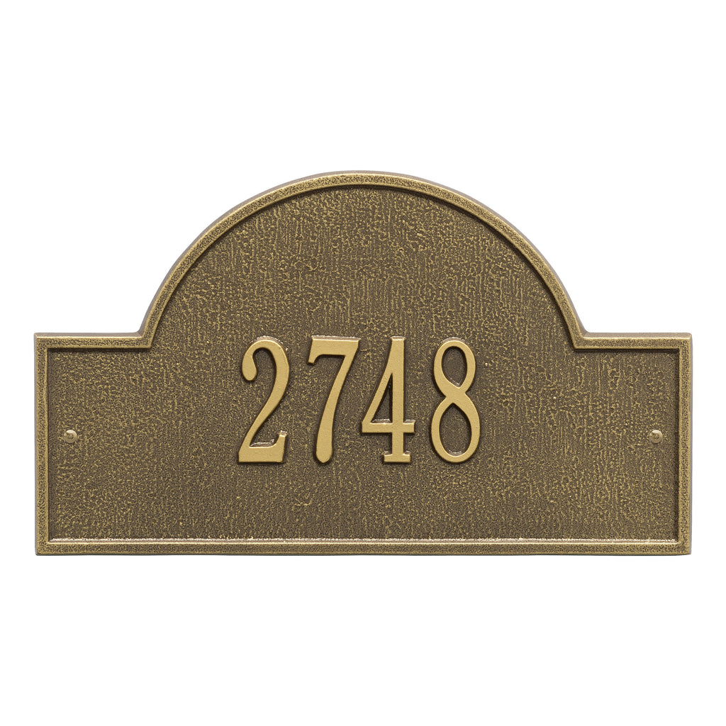 Arch Marker Wall Address Plaque (Standard Size)