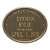Welcome Oval "House" Plaque 