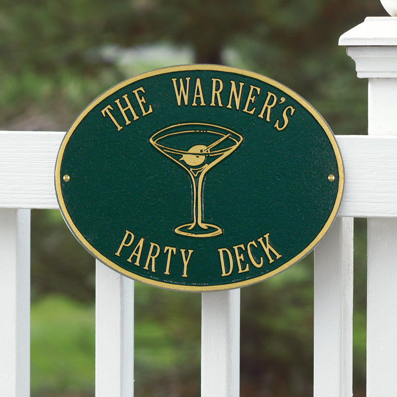 Martini Wall Plaque