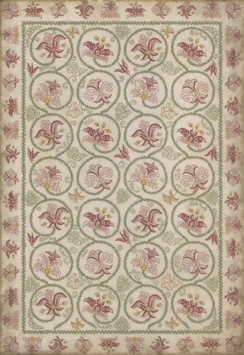 Williamsburg - Crewelwork - Rose Campion