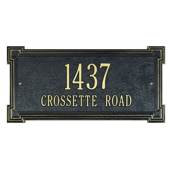 Crossette Wall Address Plaque