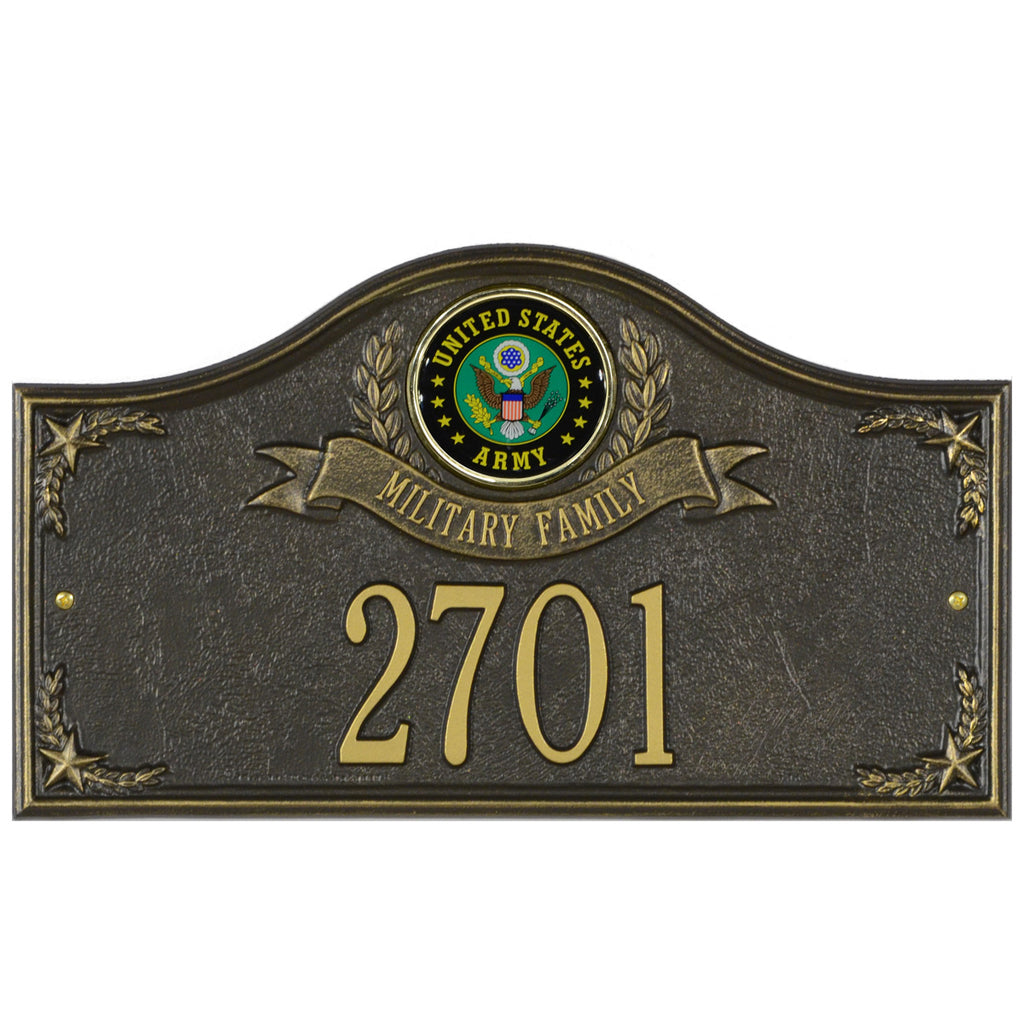 Army Gifts: Military Family Personalized Plaque