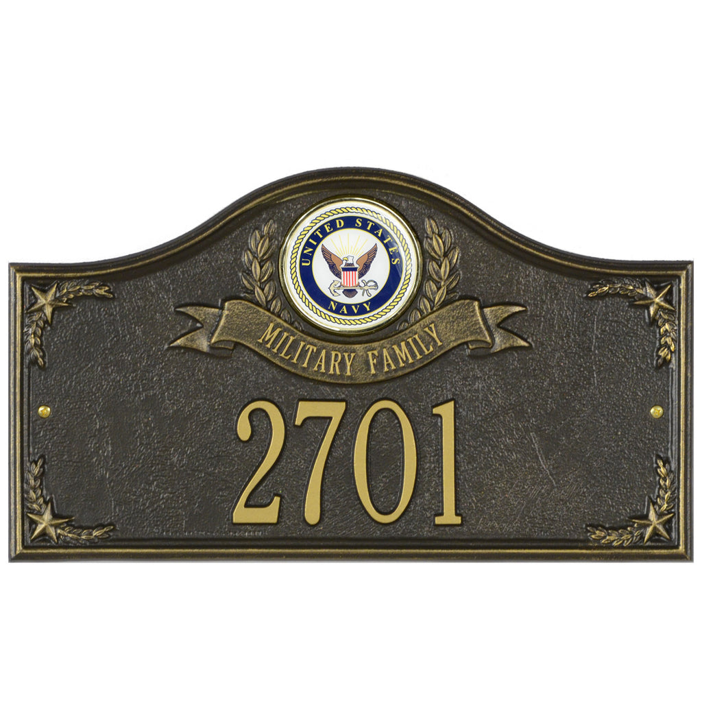 Navy Gifts: Military Family Personalized Plaque