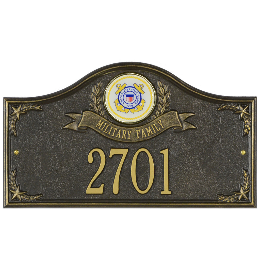 Coast Guard Gifts: Military Family Personalized Plaque
