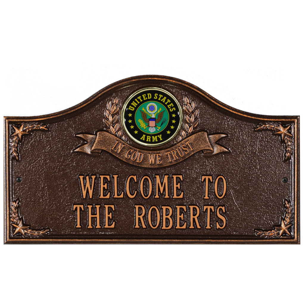 Army Gifts: In God We Trust Personalized Plaque