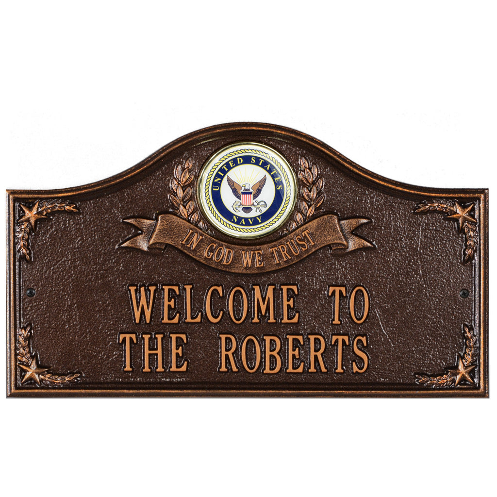 Navy Gifts: In God We Trust Personalized Plaque