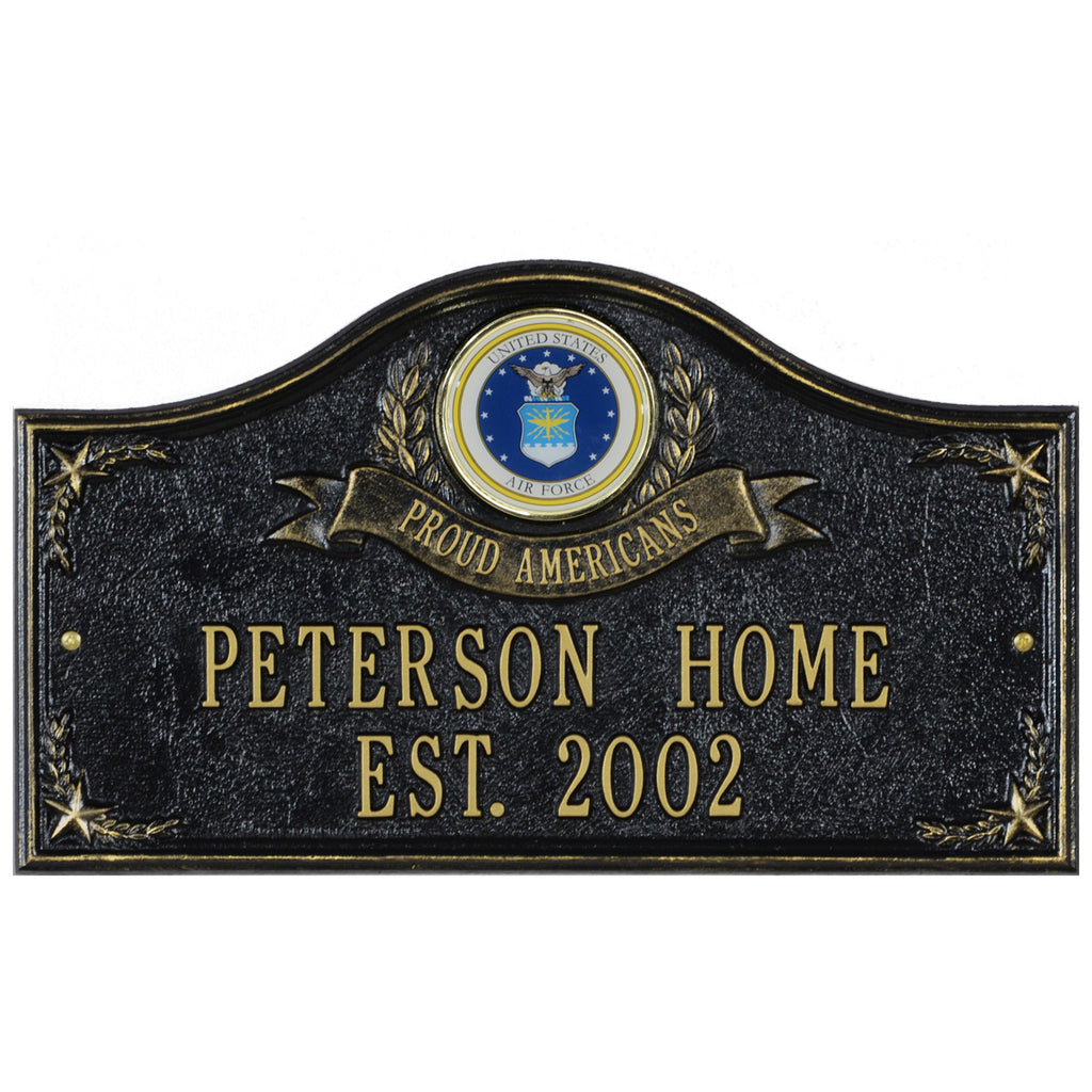 Air Force Gifts: Proud Americans Personalized Plaque