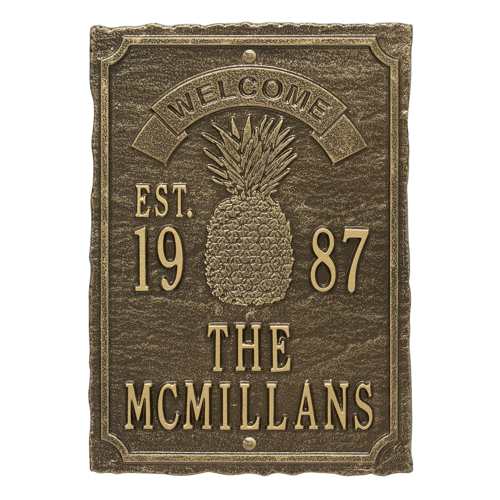 Antebellum Welcome Anniversary Plaque