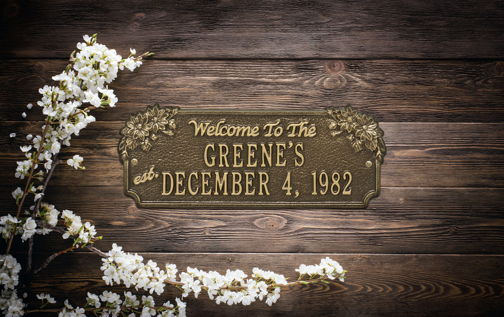 Daisy Welcome Anniversary Plaque