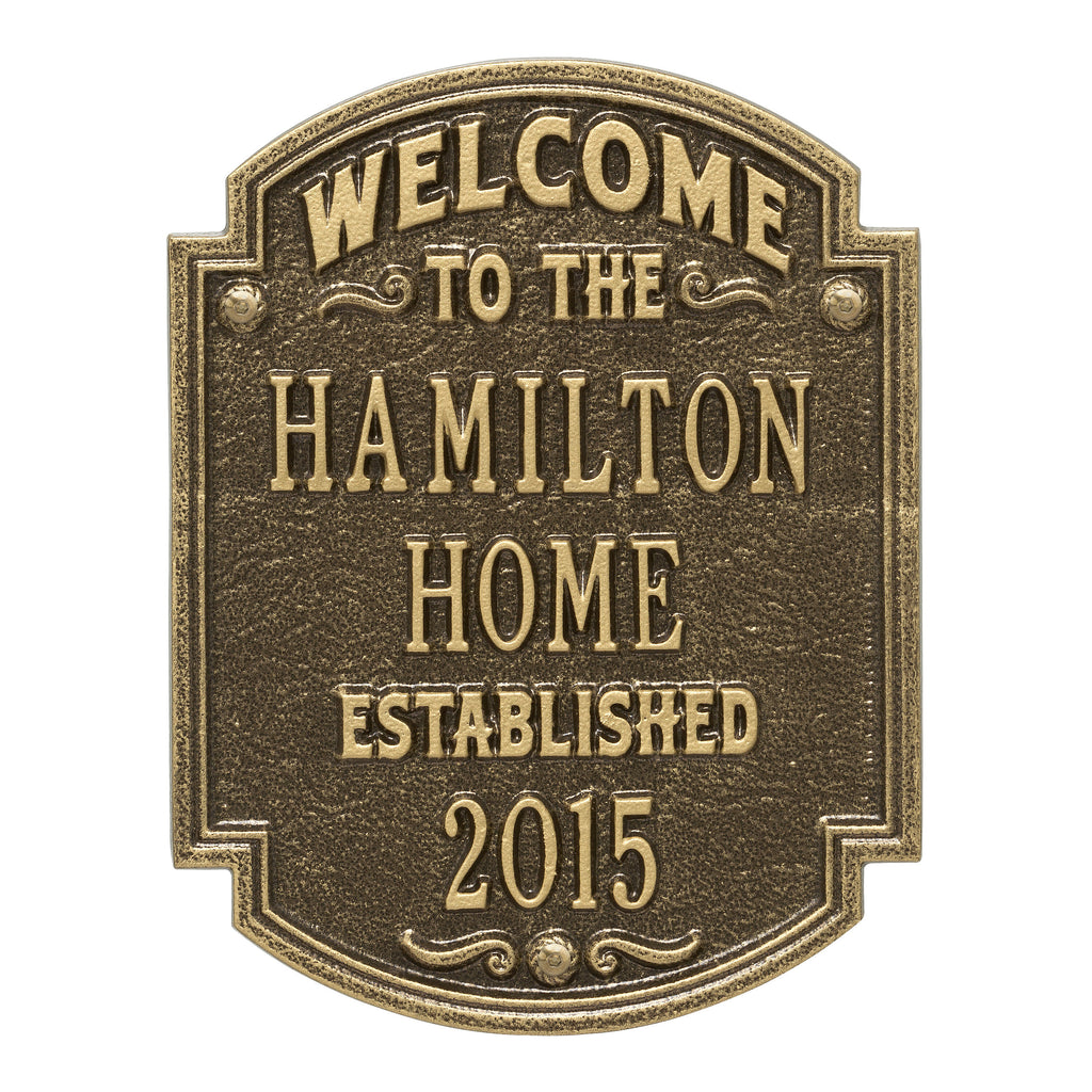 Heritage Welcome Anniversary Plaque