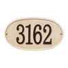 Stonework Oval House Numbers Plaque