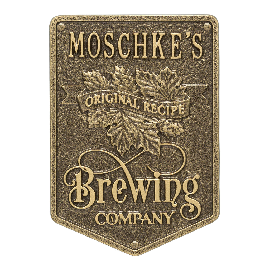 Original Recipe Brewing Company Beer Plaque