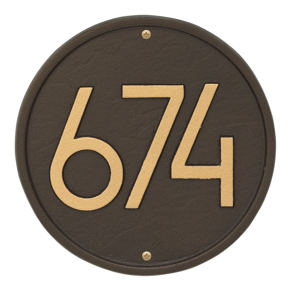 Modern Round Wall Plaque
