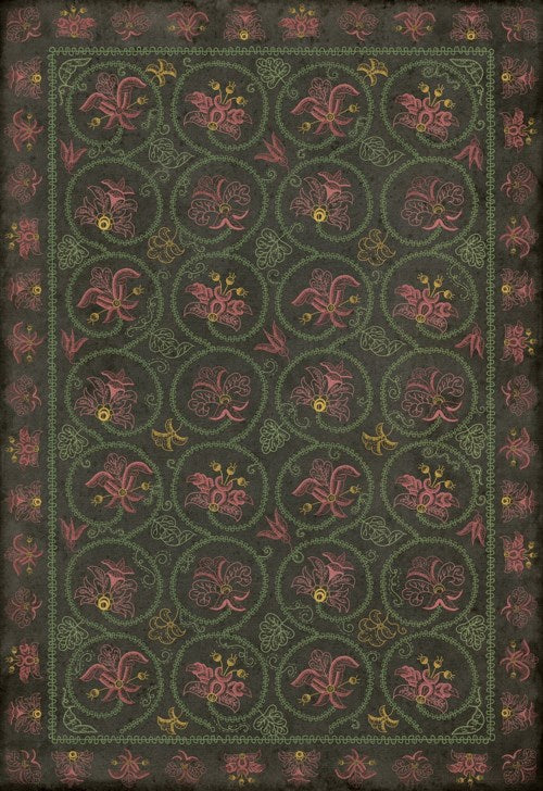 Williamsburg - Crewelwork - Dianthus