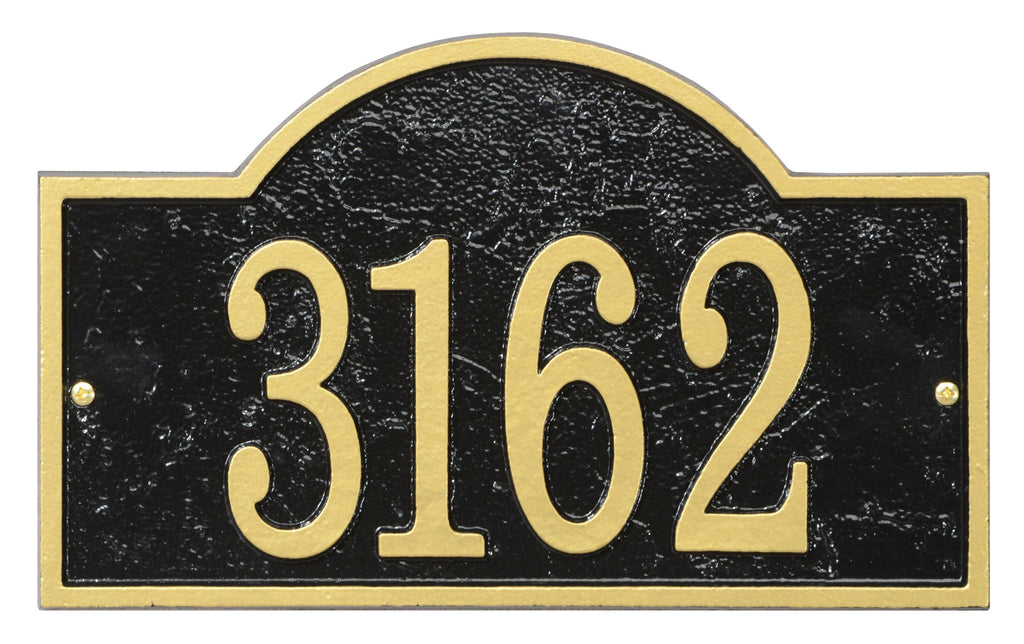 Arch House Numbers Plaque