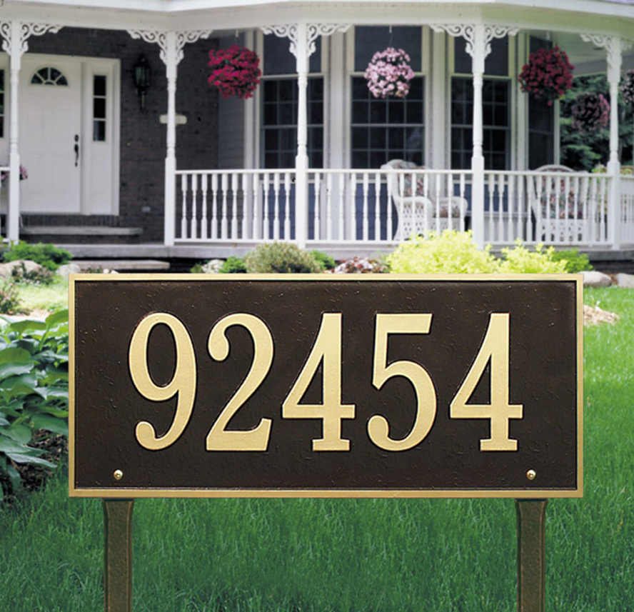 Hartford Lawn Address Plaque (Estate Size) 