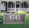 Double Line Lawn Address Plaque (Estate Size) 