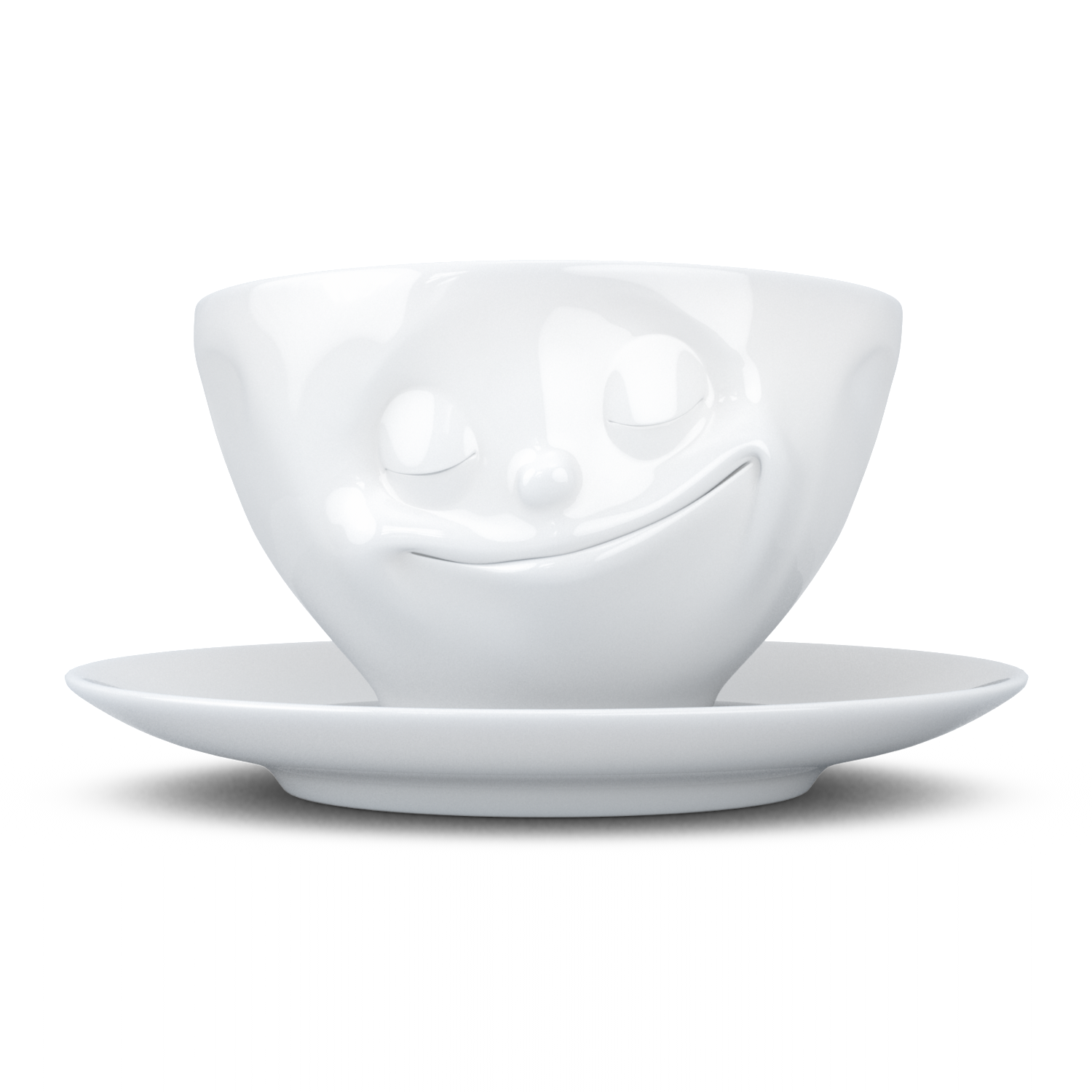 Coffee Cup with Saucer, Happy Face