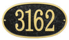 Oval House Numbers Plaque 