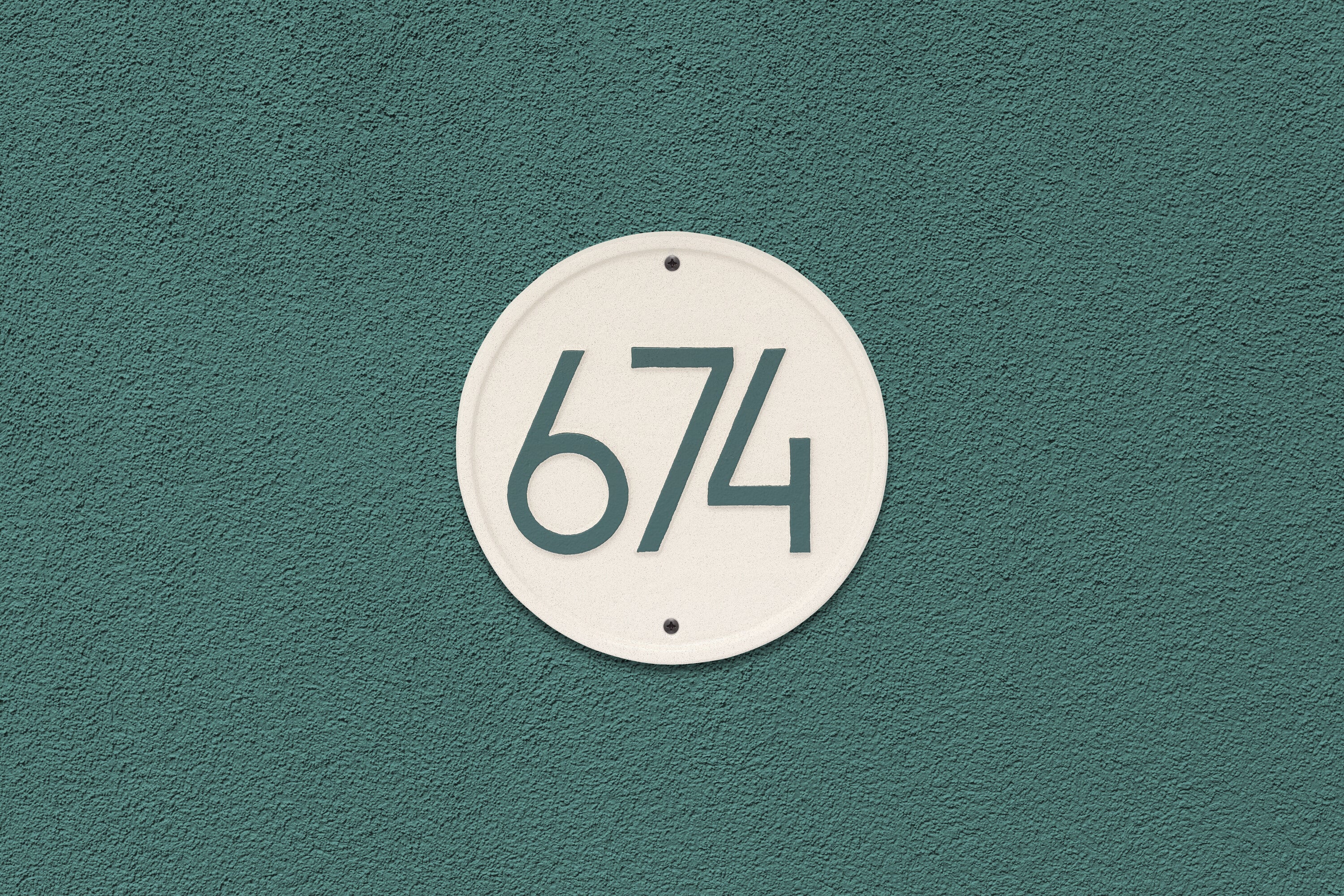 Recycled Aluminum Address Plaques For The Modern Home