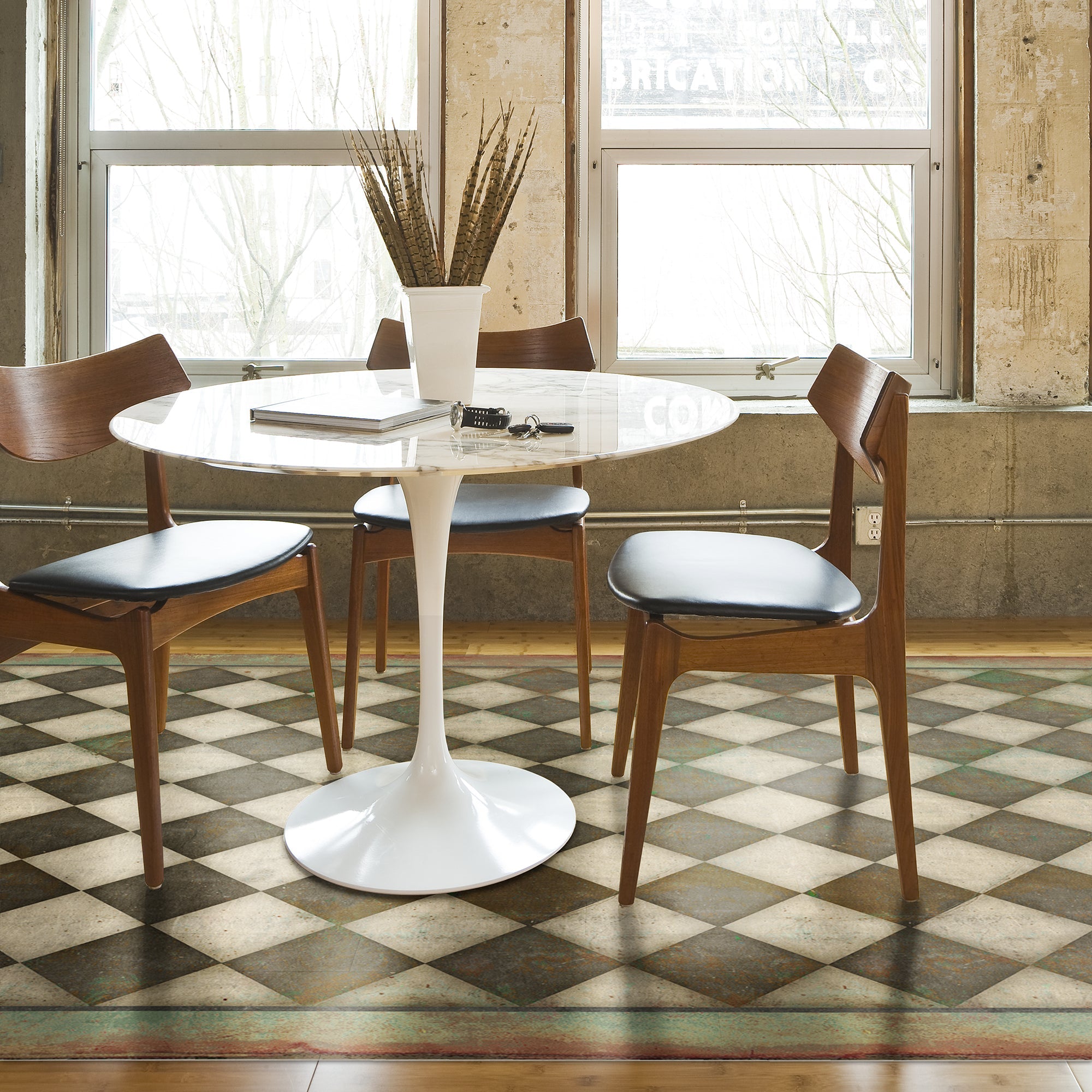 Vintage Vinyl Floorcloths - Classic Collection - Pattern 9