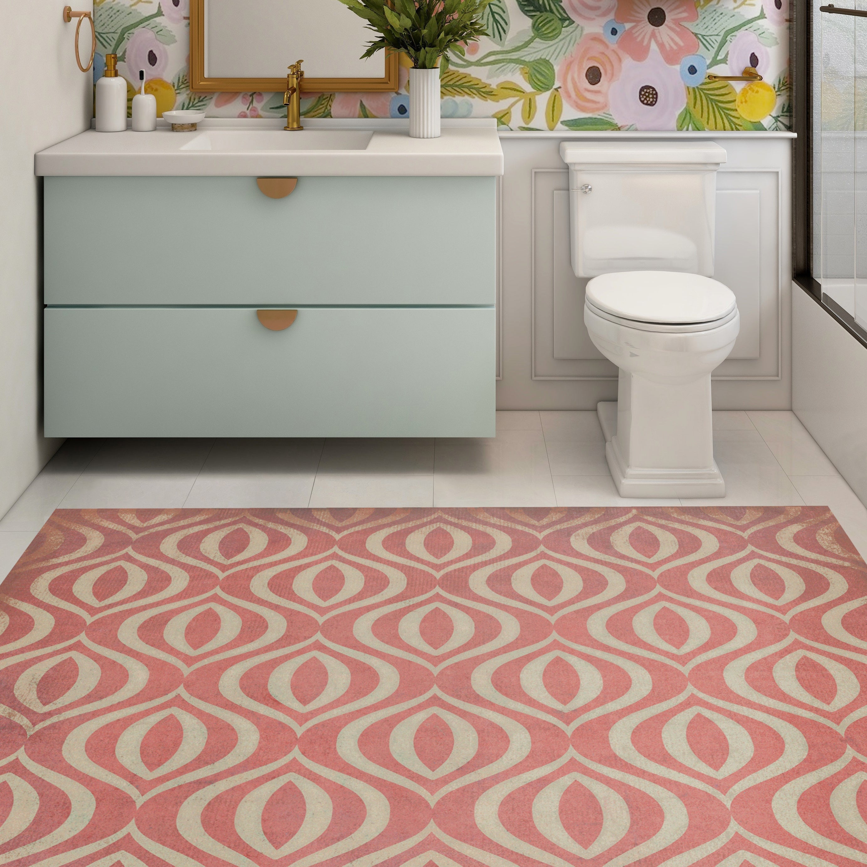 Vintage Vinyl Floorcloths - Classic Collection - Pattern 15