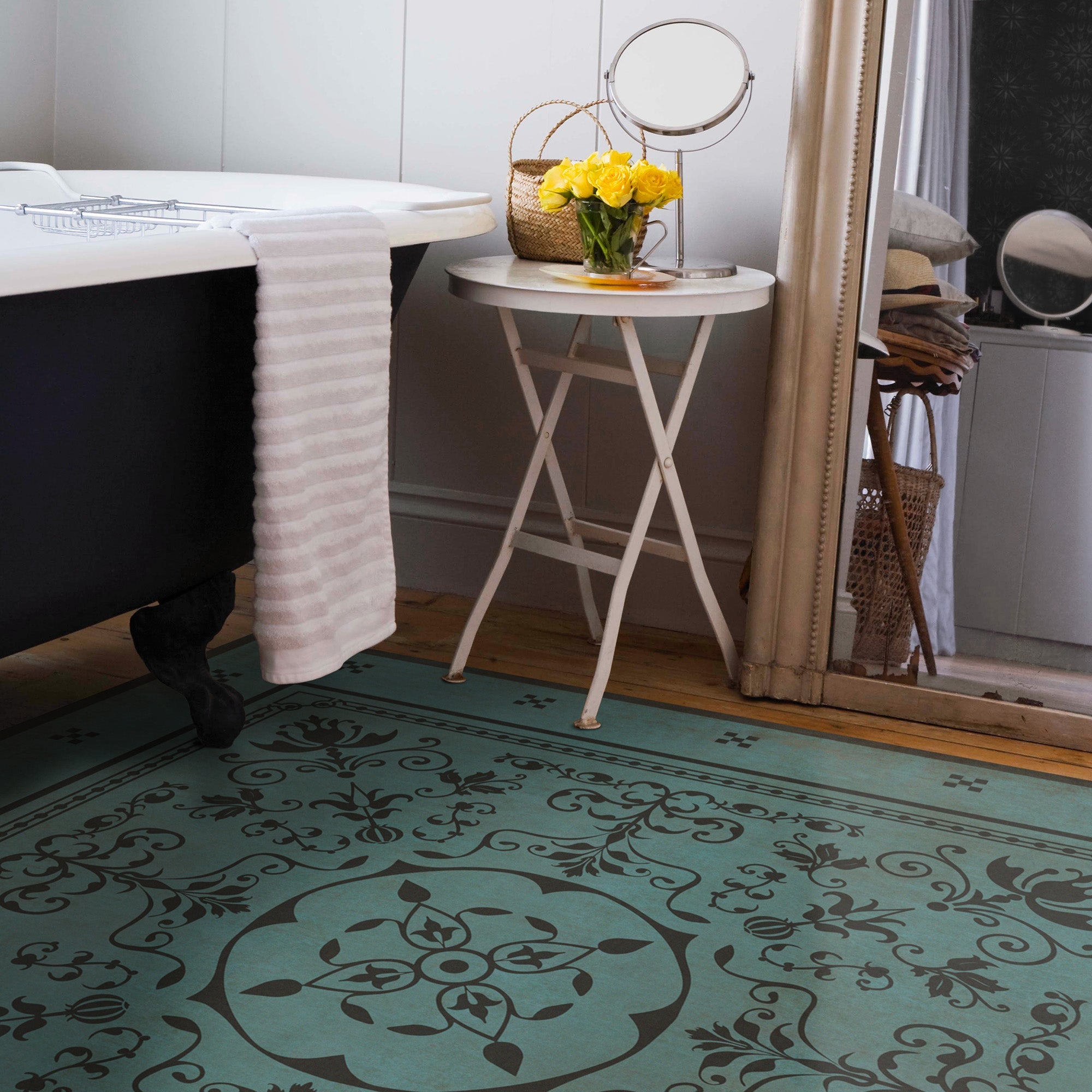 Vintage Vinyl Floorcloths - Classic Collection - Pattern 22