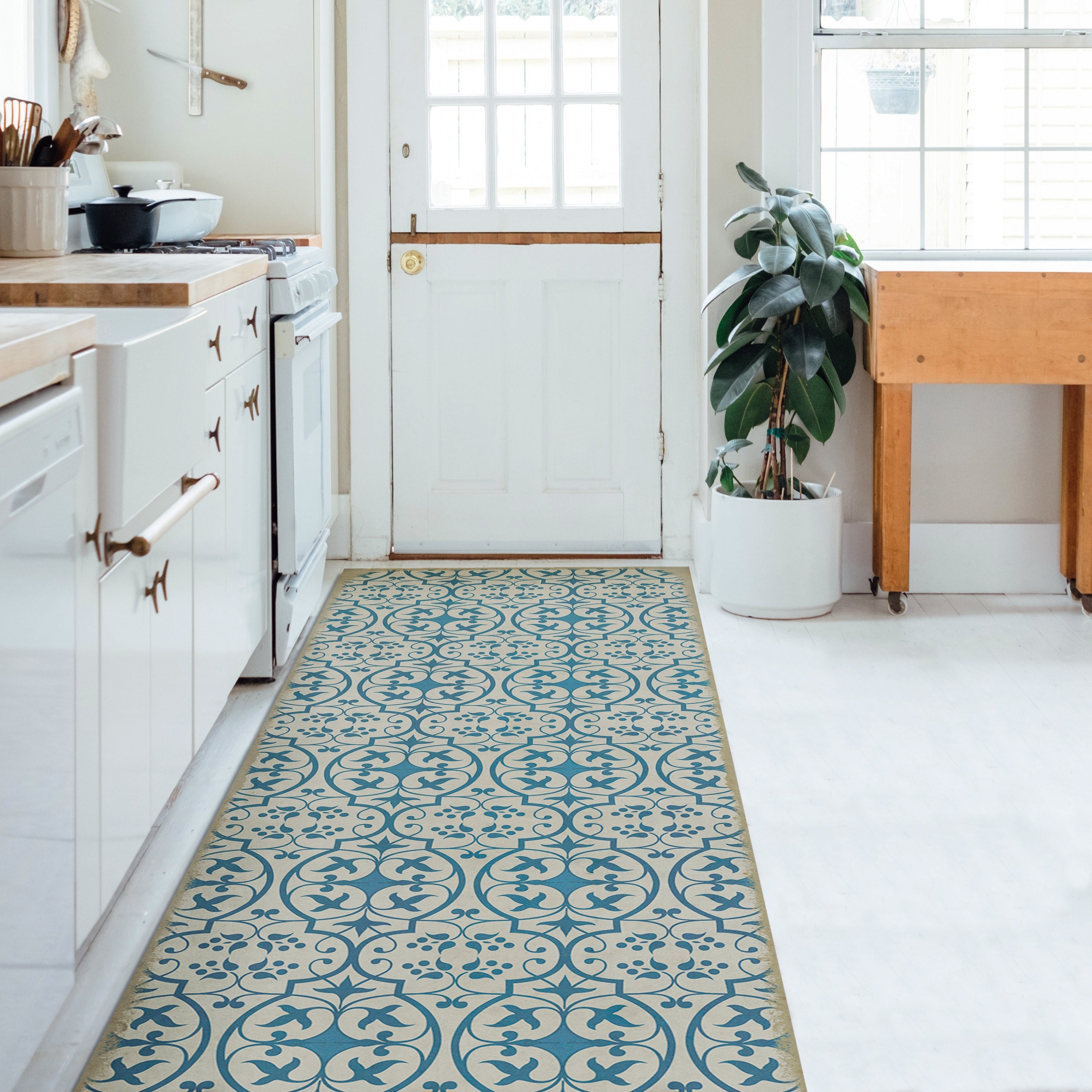 Vintage Vinyl Floorcloths - Classic Collection - Pattern 51