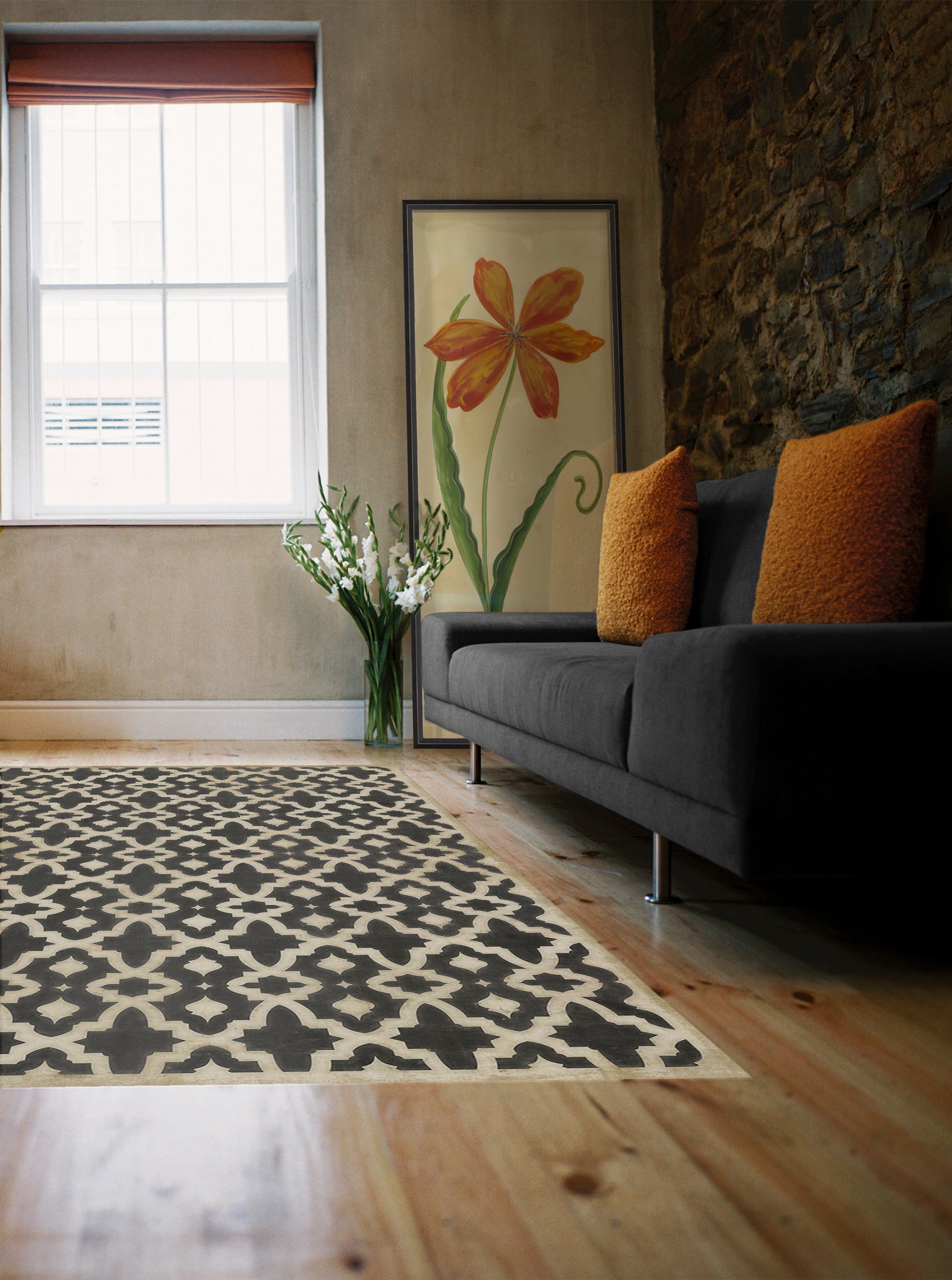 Vintage Vinyl Floorcloths - Classic Collection - Pattern 31