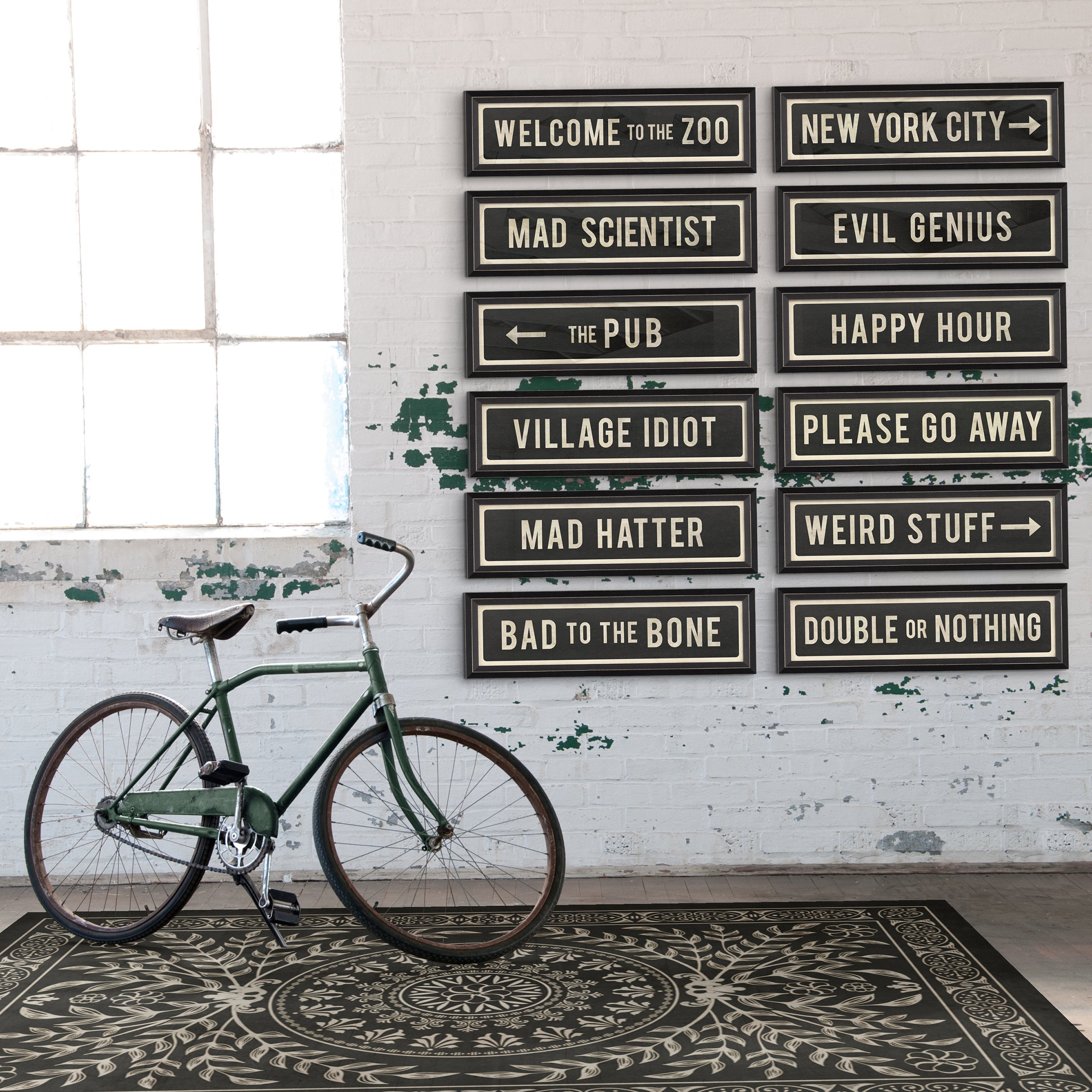 Vintage Vinyl Floorcloths - Classic Collection - Pattern 40