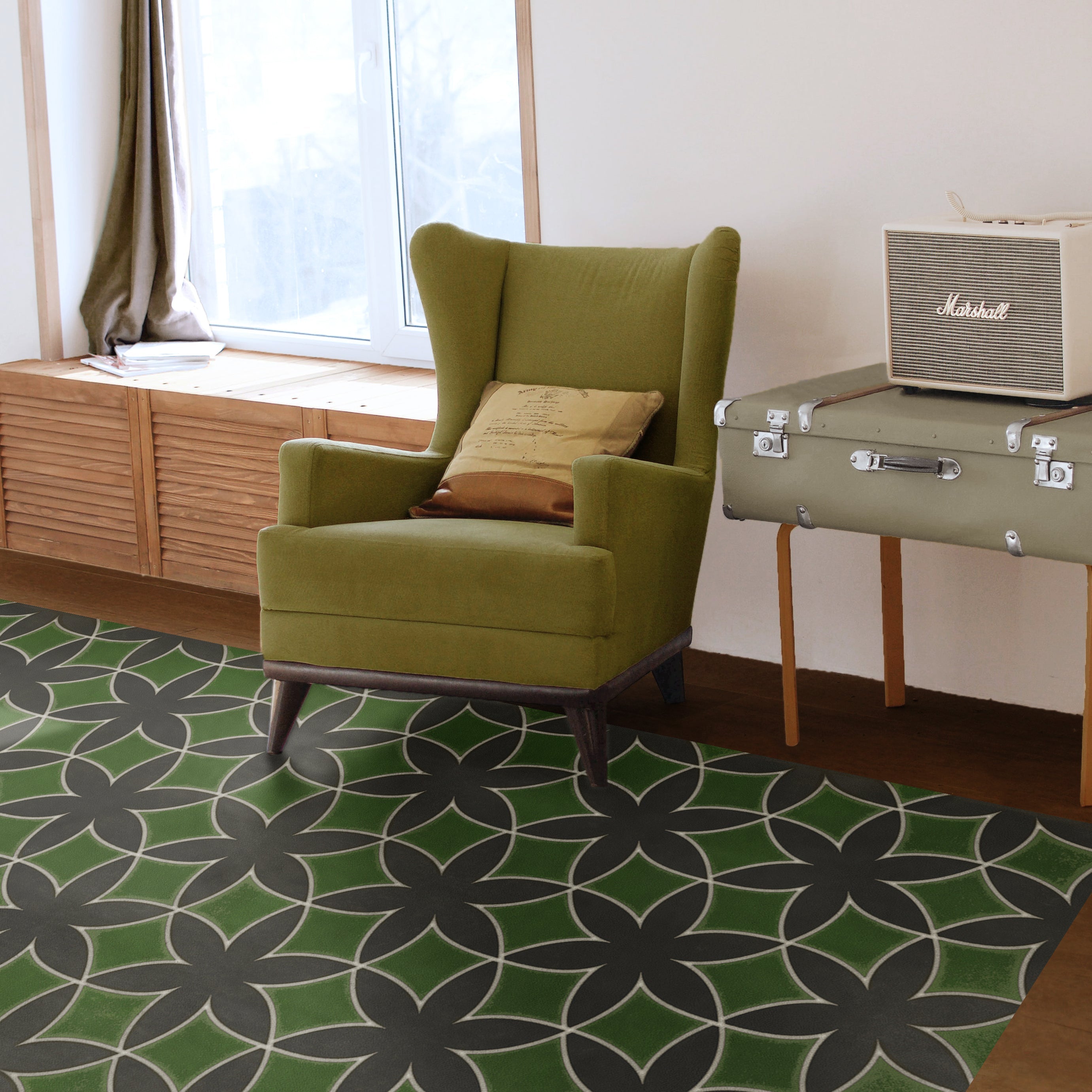 Vintage Vinyl Floorcloths - Classic Collection - Pattern 79