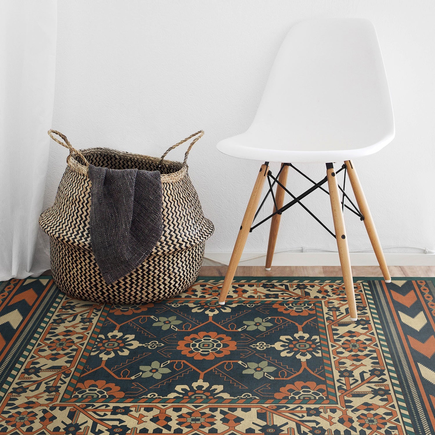 Vintage Vinyl Floorcloths - Persian Bazaar Collection - Balouch