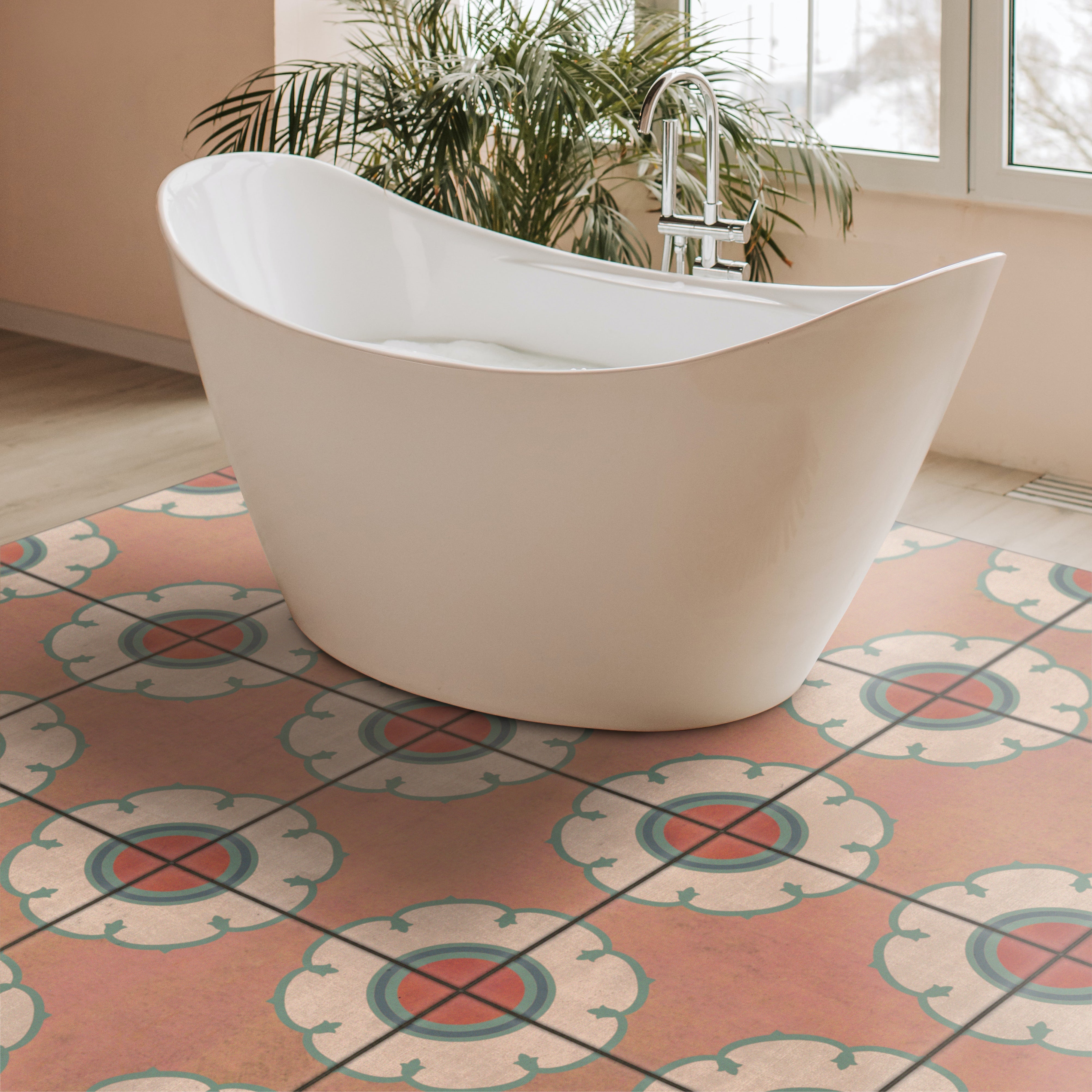 Vintage Vinyl Floorcloths - Classic Collection - Pattern 78