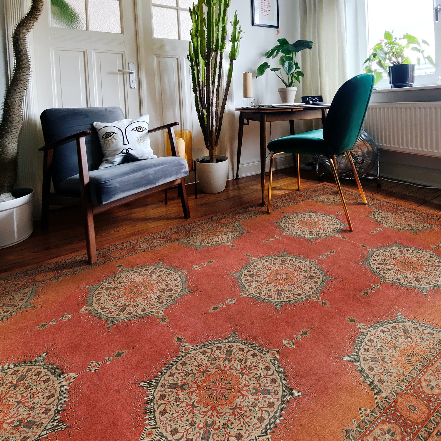 Vintage Vinyl Floorcloths - Persian Bazaar Collection - Tabriz