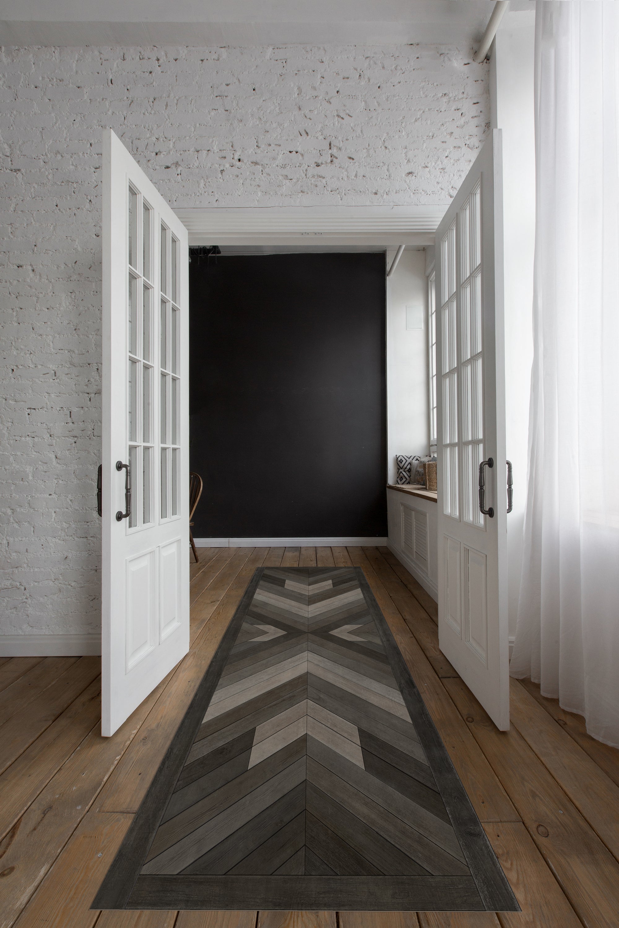 Vintage Vinyl Floorcloths - Norwegian Wood Collection - Bohemian