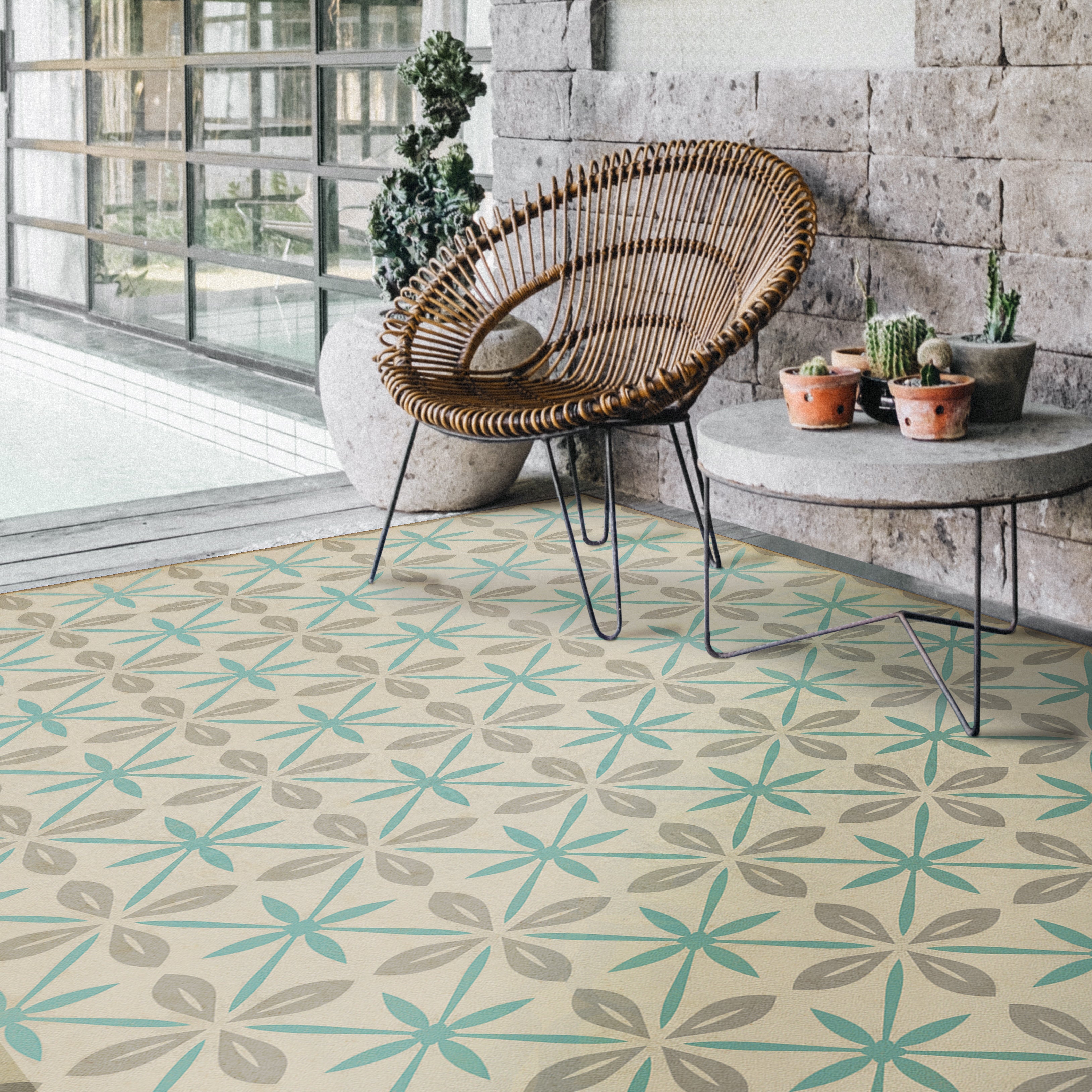 Vintage Vinyl Floorcloths - Classic Collection - Pattern 81