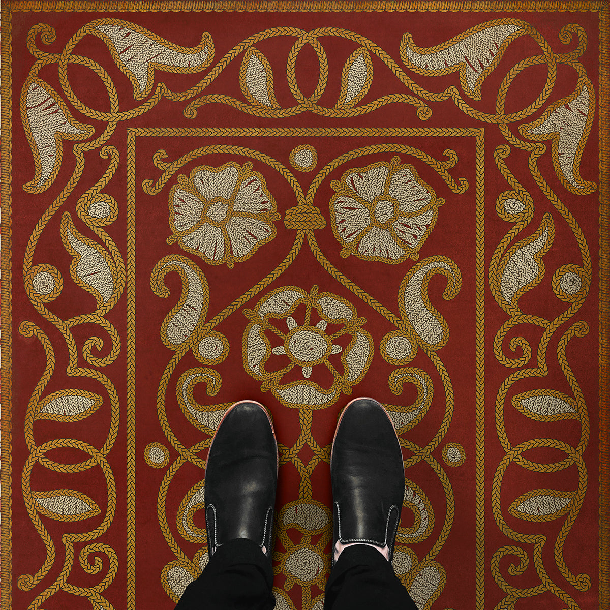 Vintage Vinyl Floorcloths - Classic Collection - Pattern 64