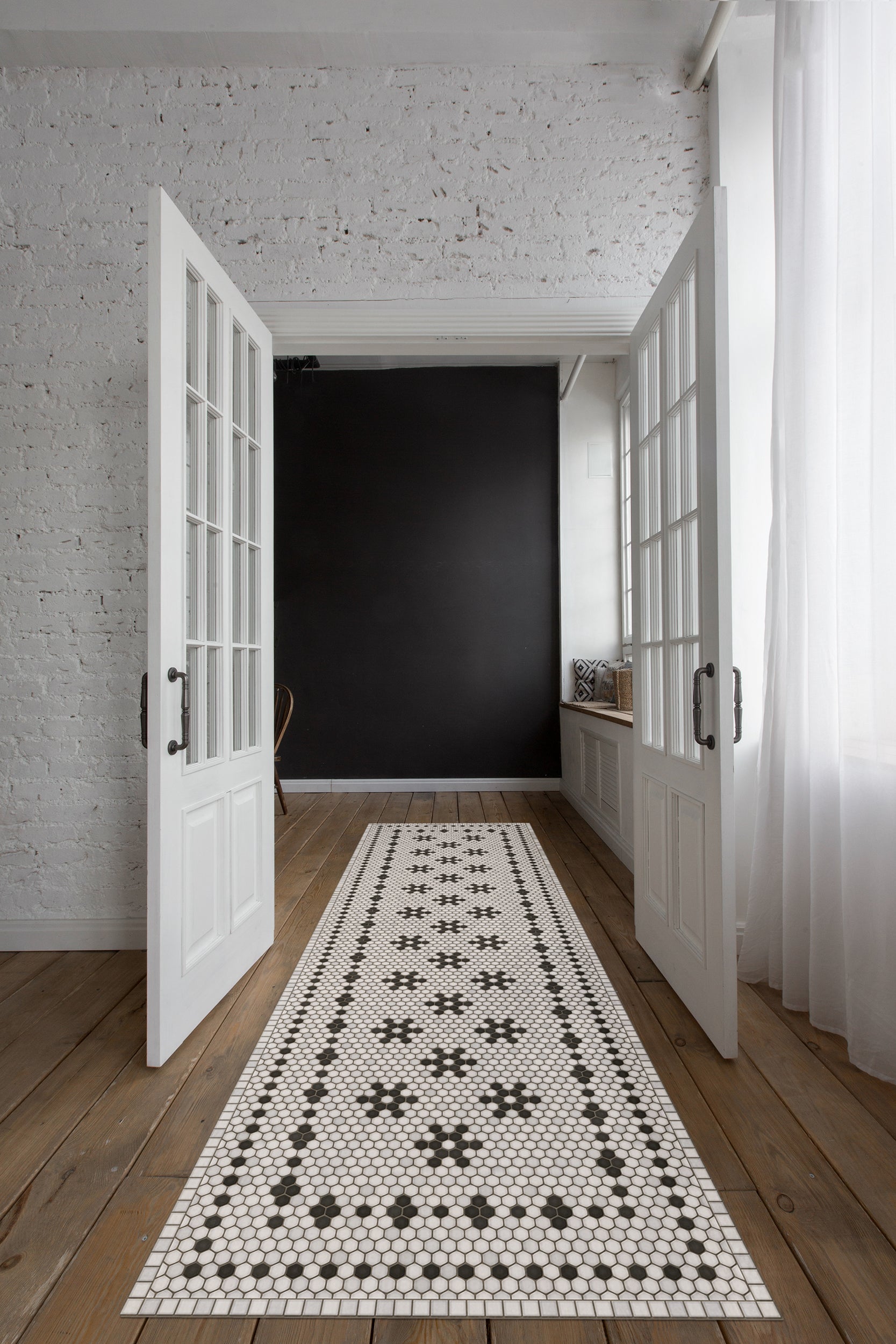 Vintage Vinyl Floorcloths - Mosaic Collection - Pattern B