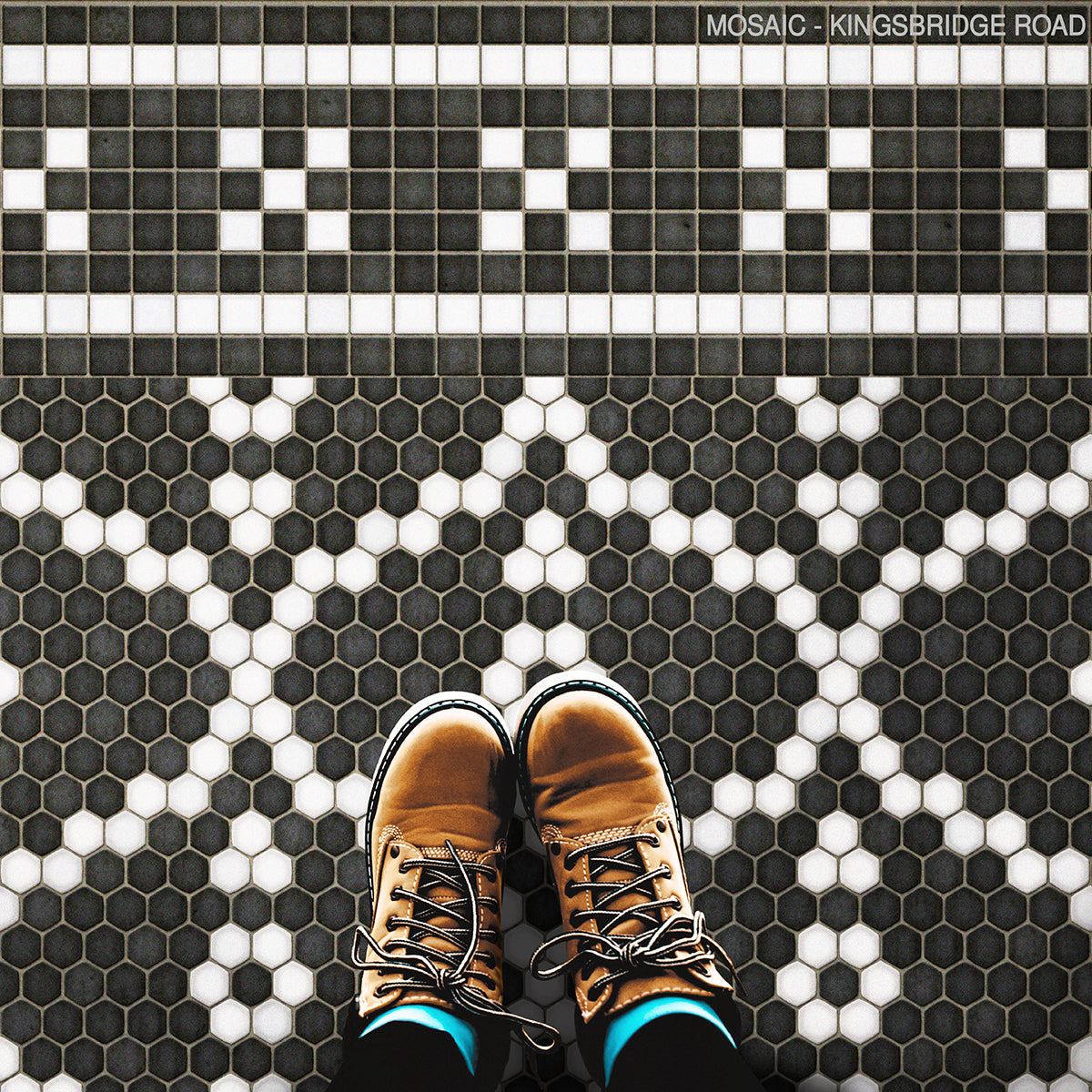 Vintage Vinyl Floorcloths - Mosaic Collection - Pattern F