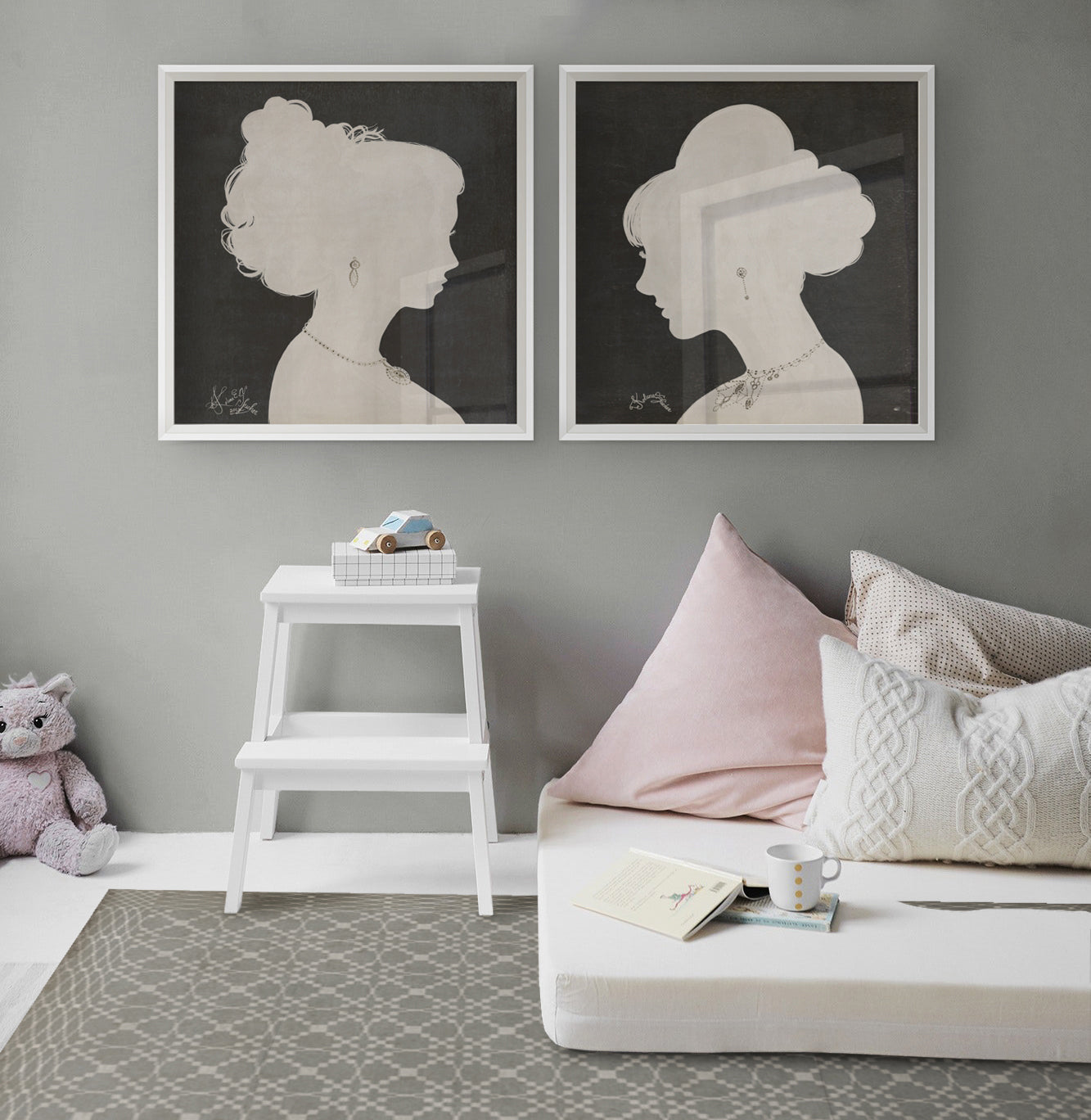 Vintage Vinyl Floorcloths - Williamsburg Collection - Woven