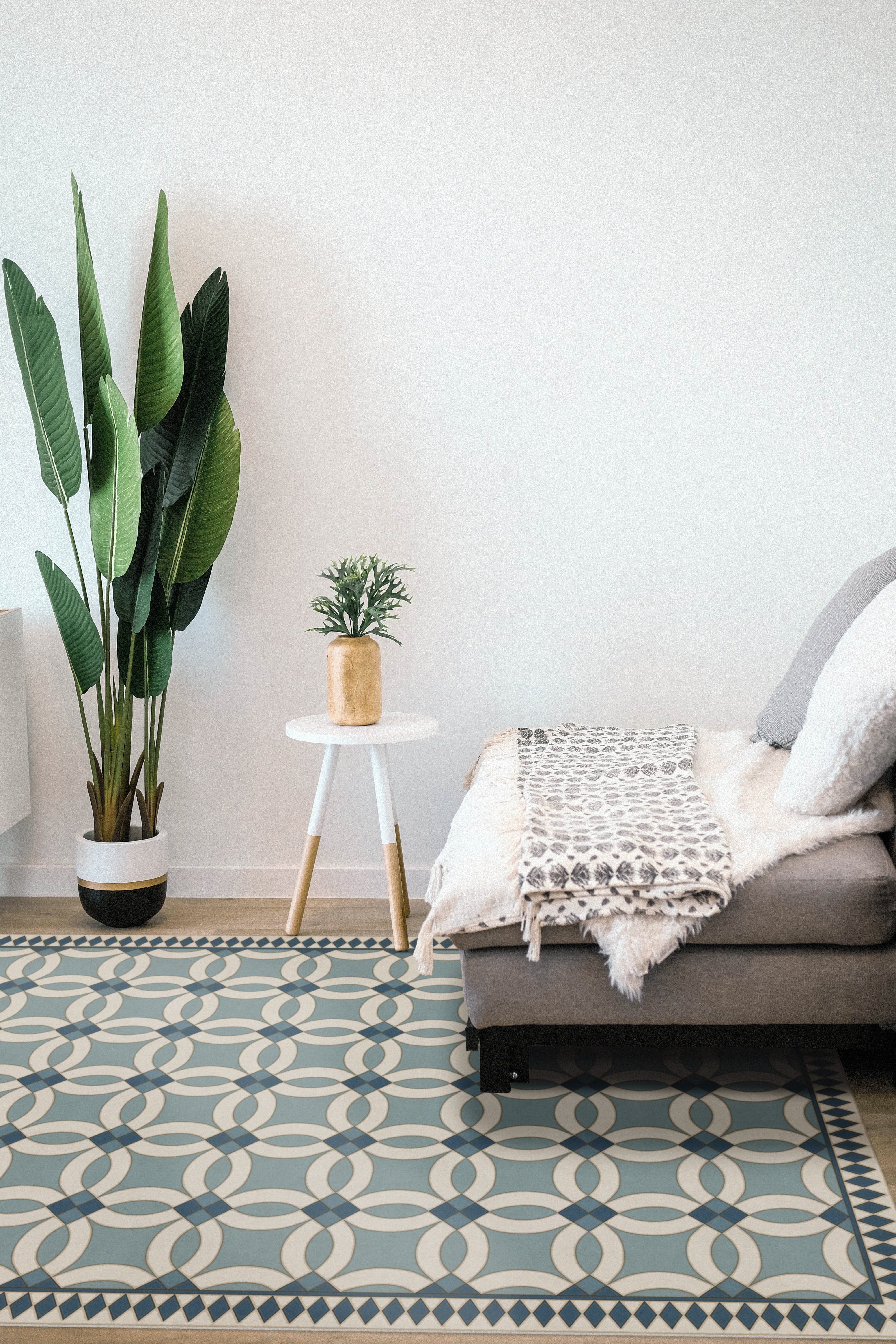 Vintage Vinyl Floorcloths - American Folk Art Museum Collection - Wedding Ring