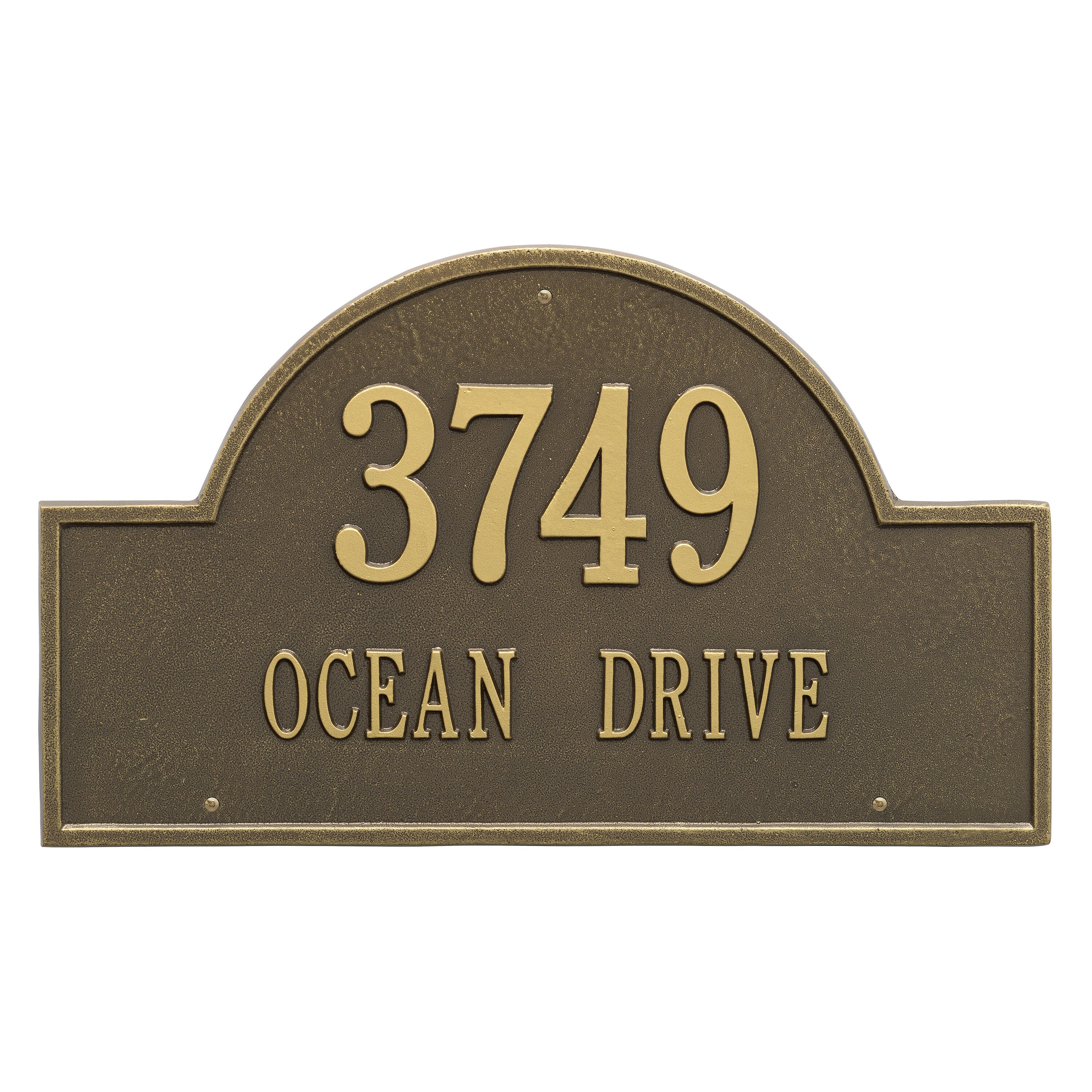 Arch Marker Estate Wall Address Plaque