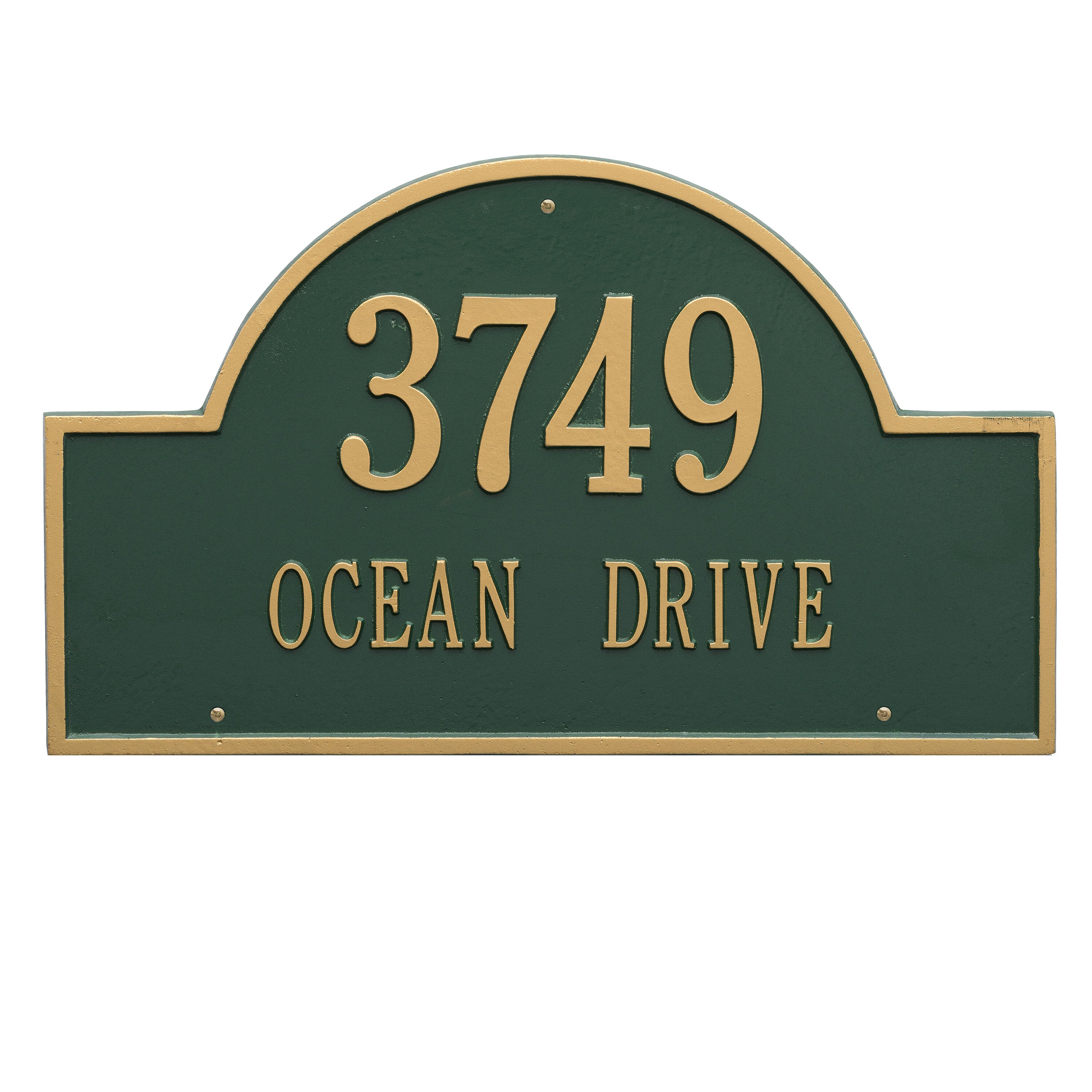 Arch Marker Estate Wall Address Plaque