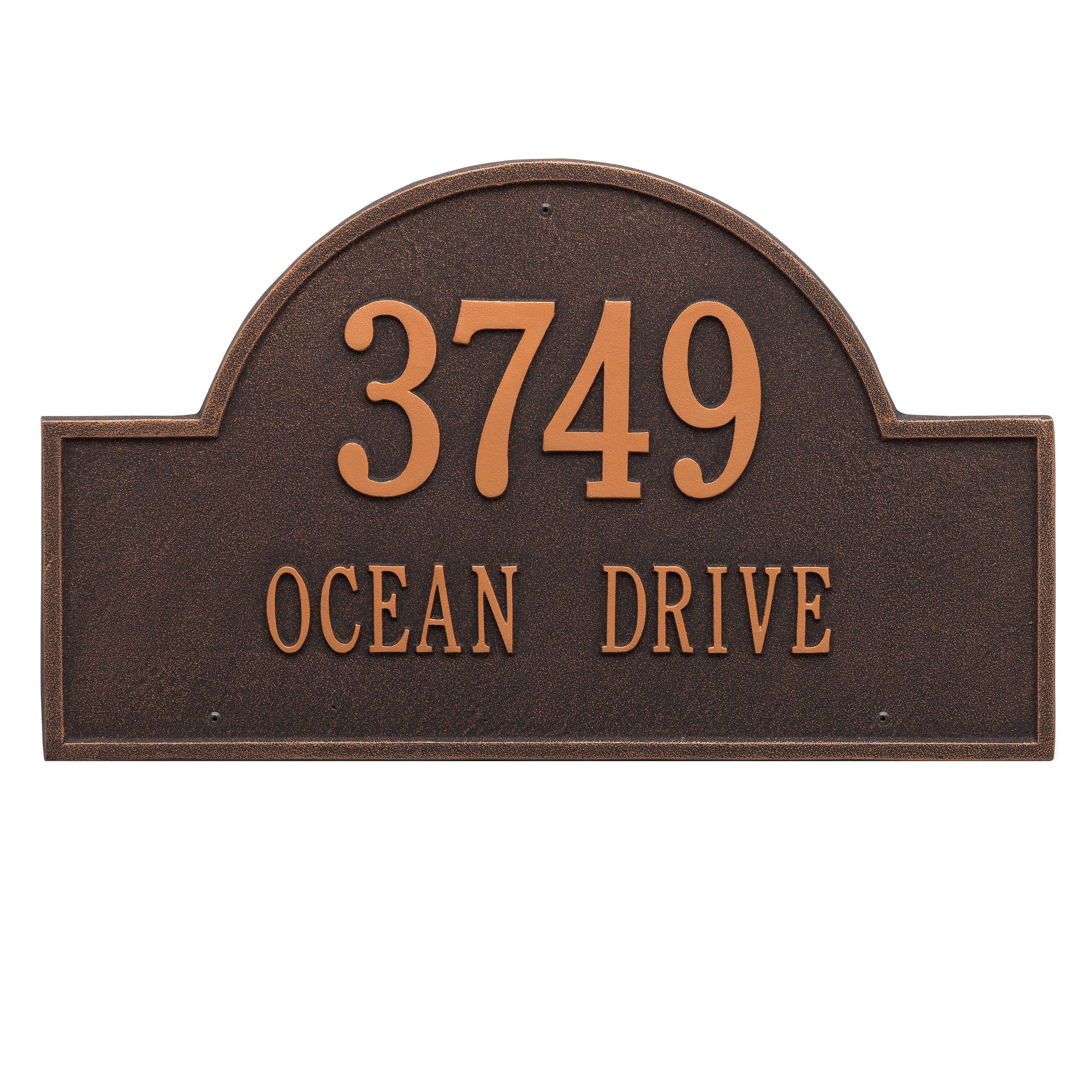 Arch Marker Estate Wall Address Plaque