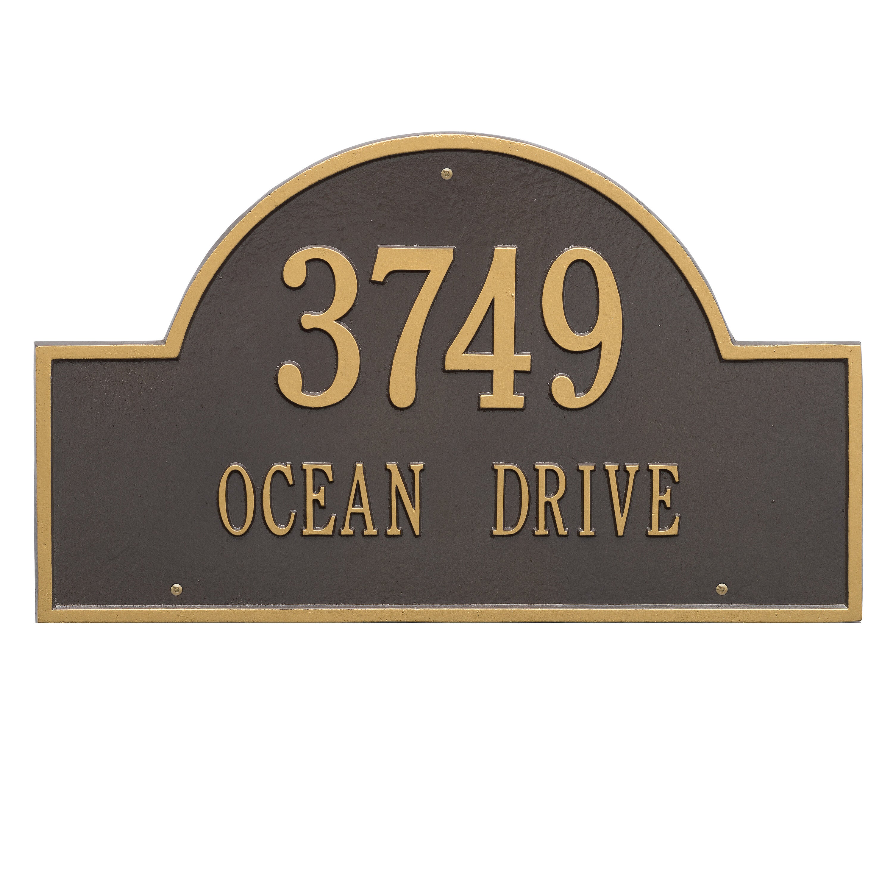 Arch Marker Estate Wall Address Plaque