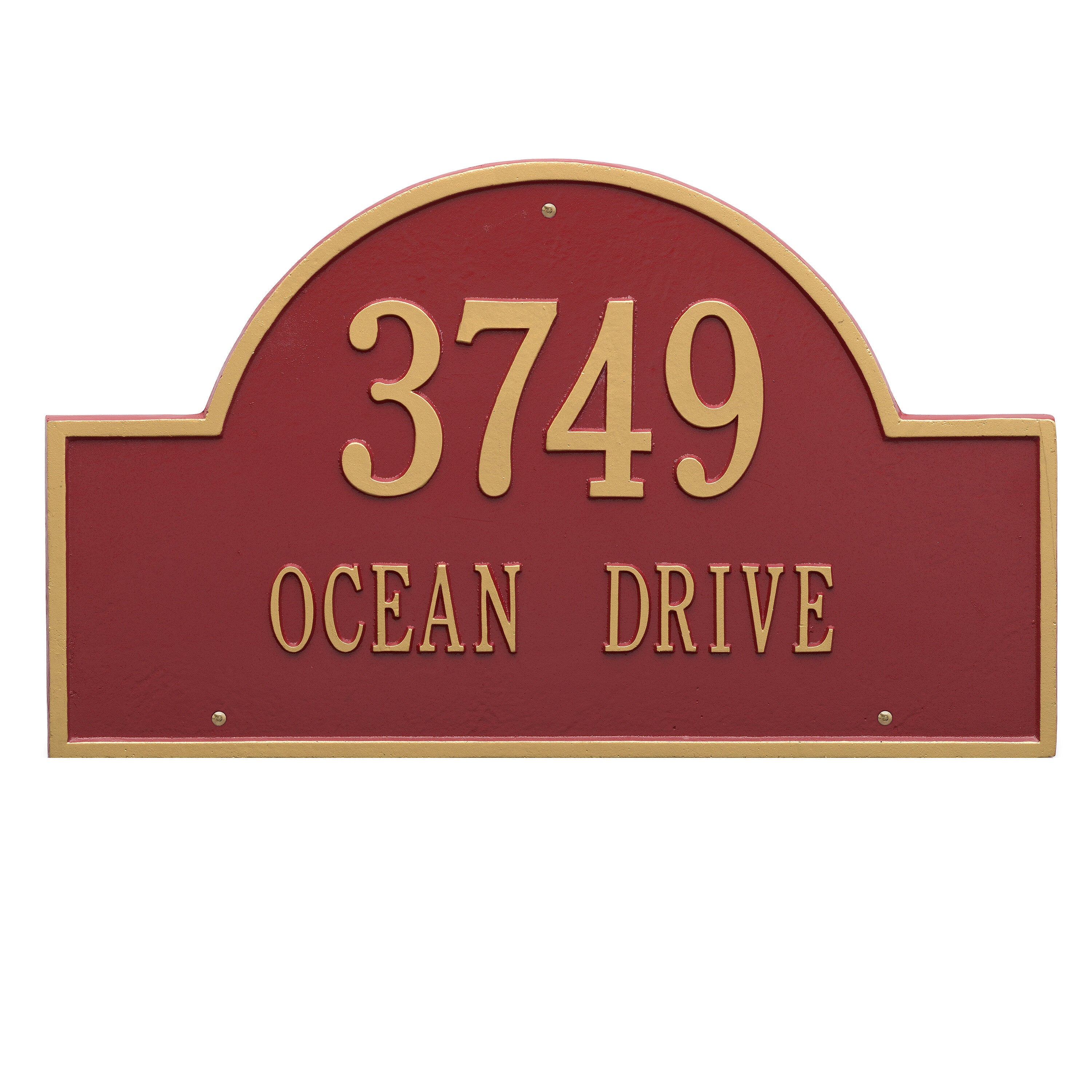 Arch Marker Estate Wall Address Plaque