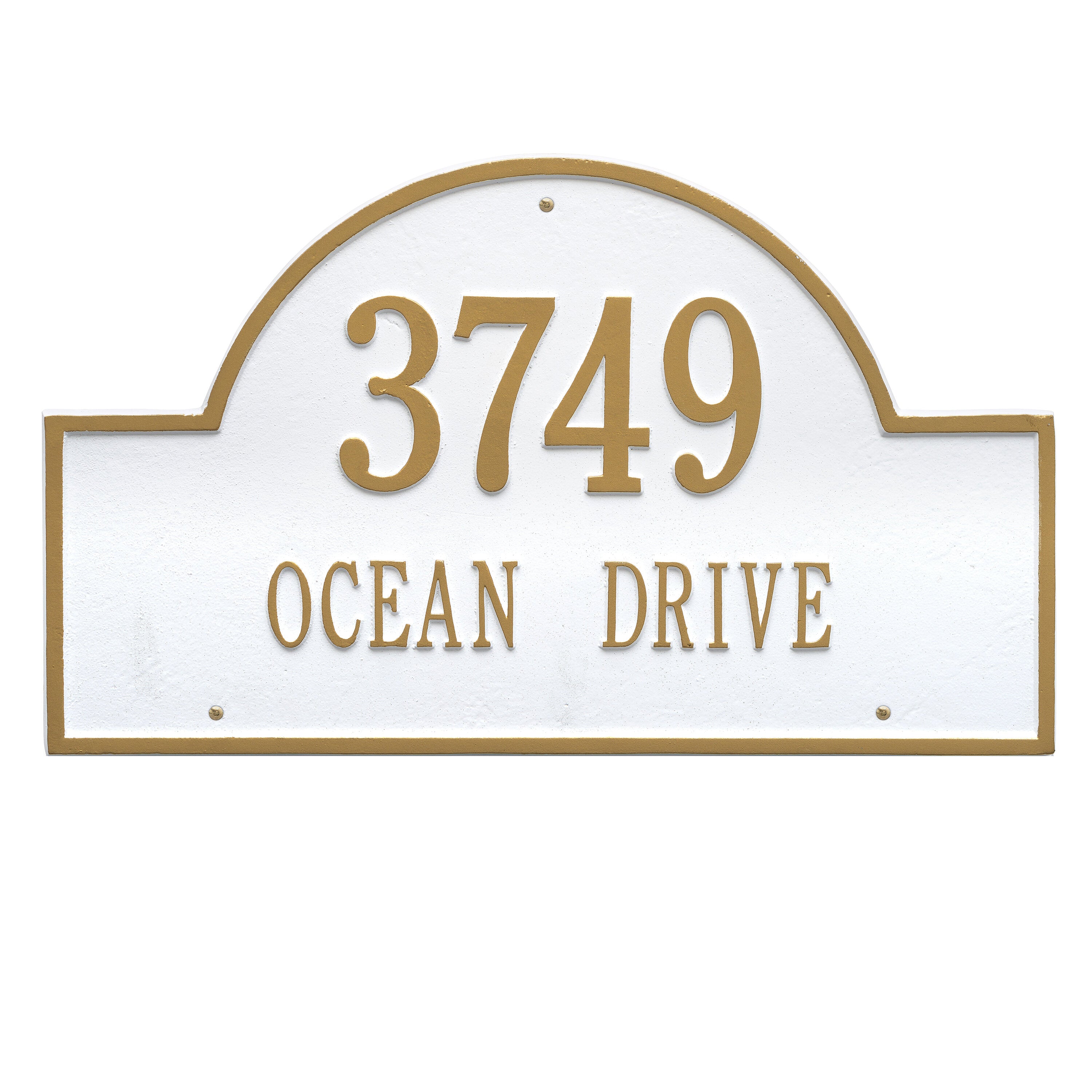 Arch Marker Estate Wall Address Plaque