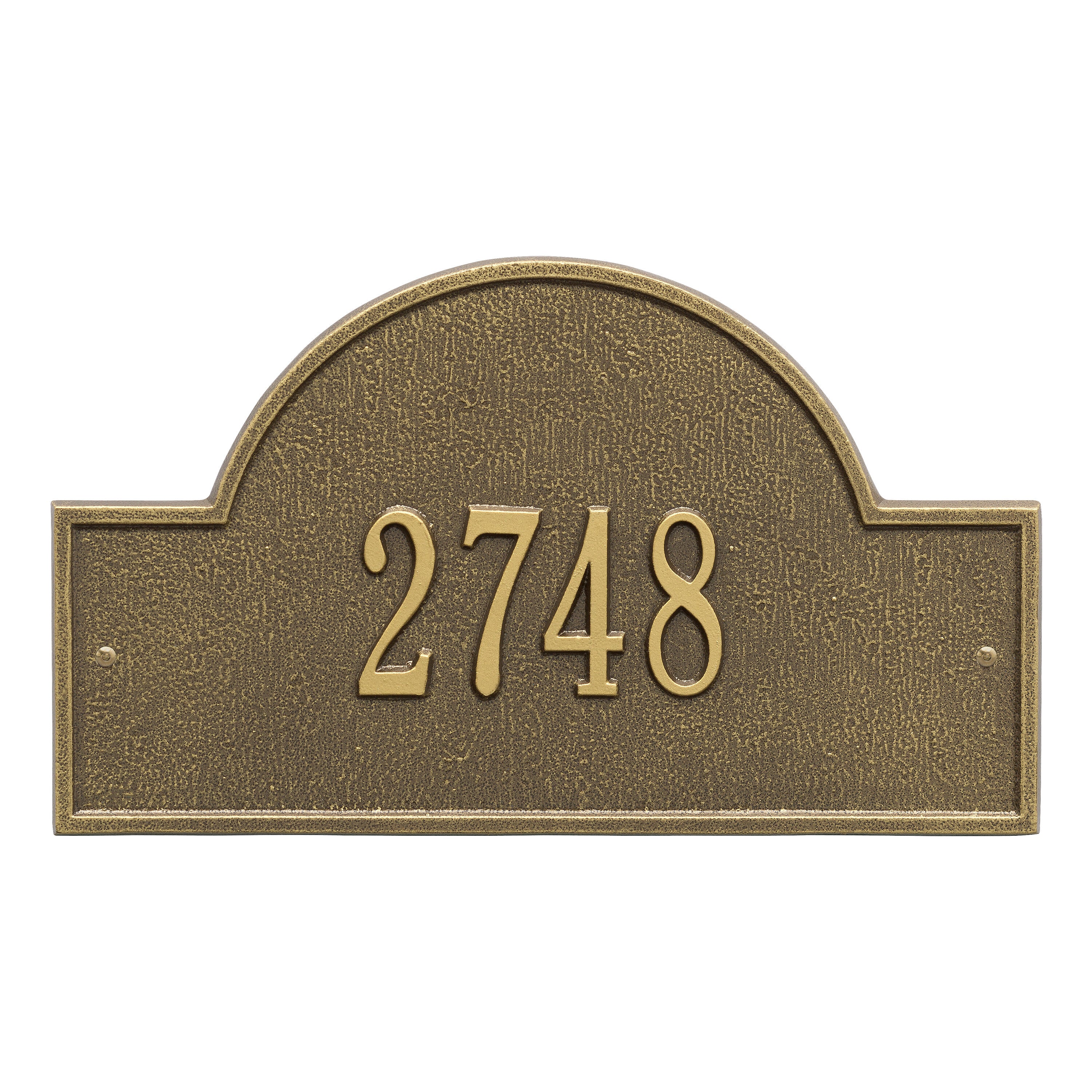 Arch Marker Standard Wall Address Plaque