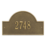 Arch Marker Standard Wall Address Plaque